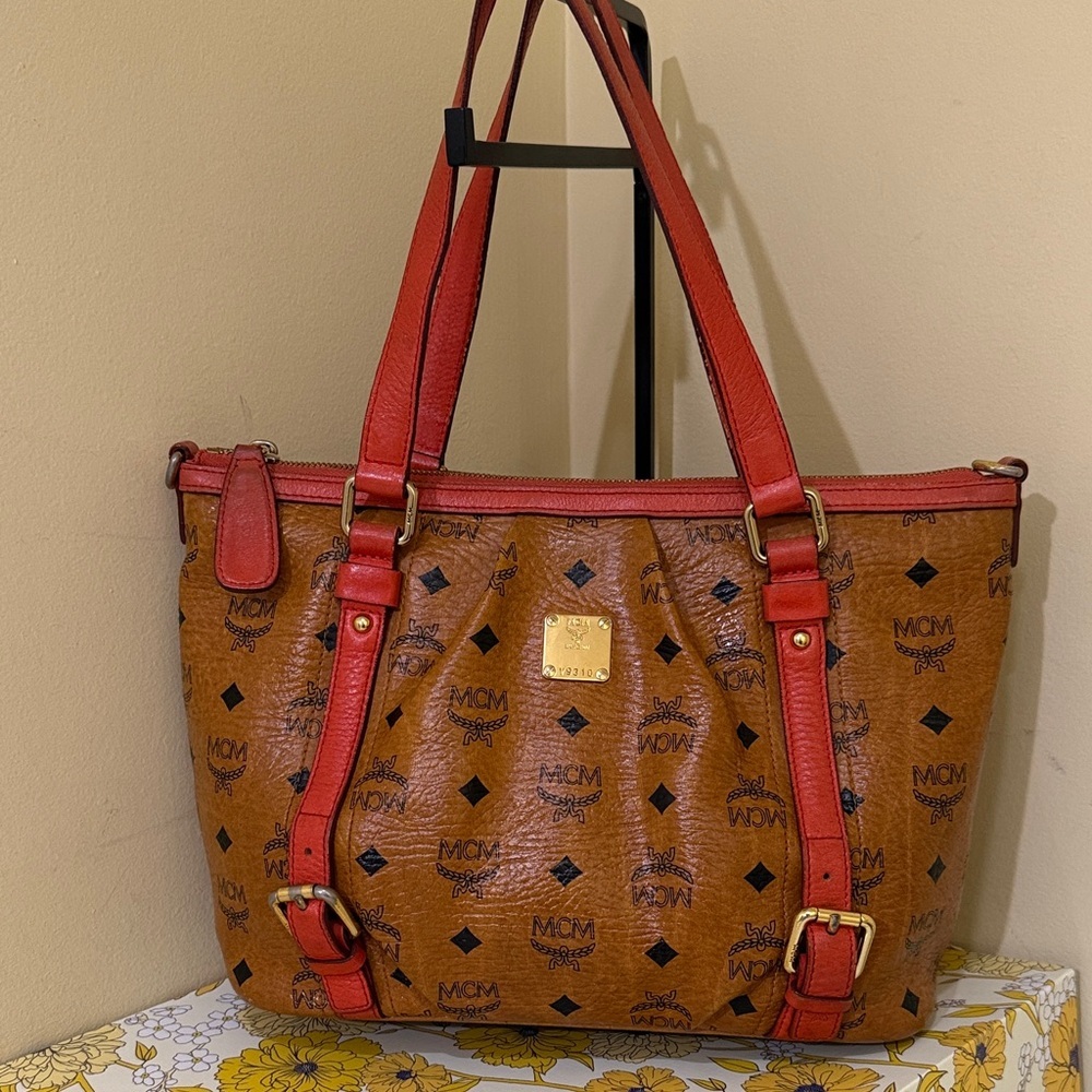 Authentic MCM Cognac MCM Authentic Handbag MCM shoulder bag